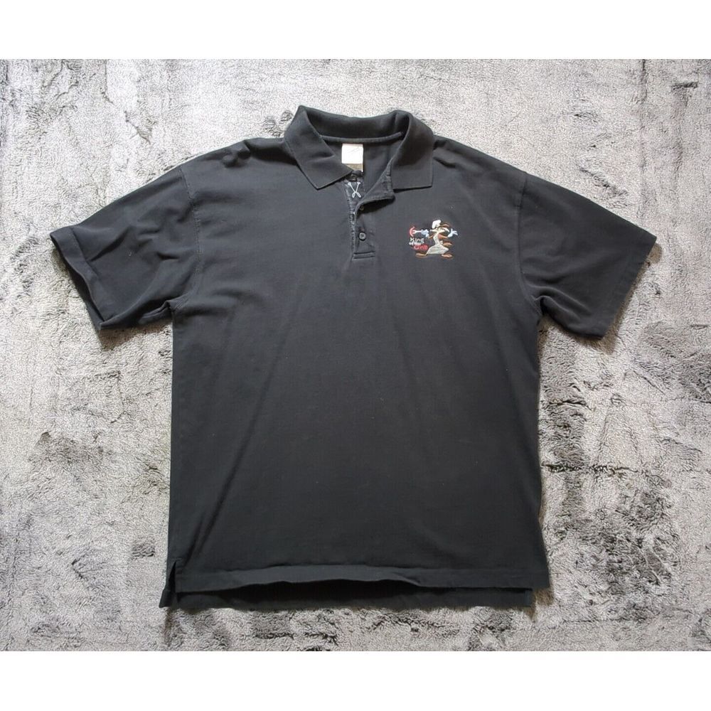 Vintage Warner Bros. Wiley Coyote Short Sleeve Polo Men's Size Large